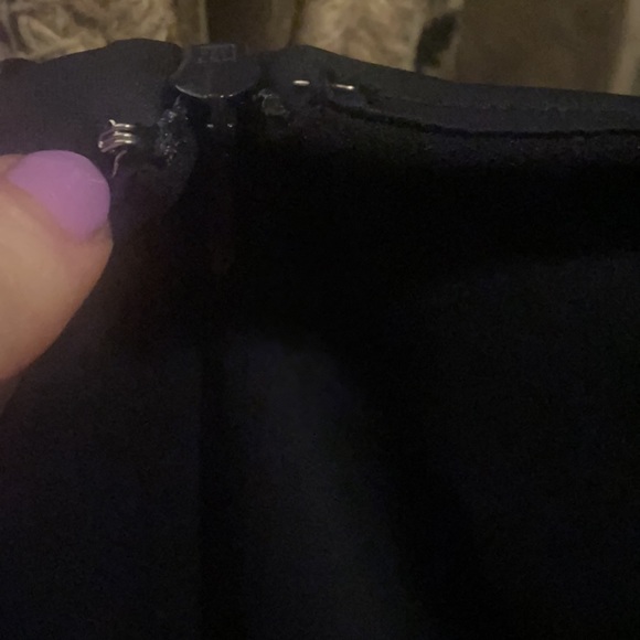 NWT EXPRESS NAVY PANTS ROMPER XSMALL POCKETS - Picture 7 of 8